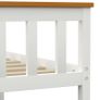 Bed Frame with 2 Drawers White Solid Pine Wood 180x200 cm Image 6