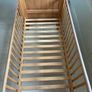 Babylo Wooden Cot with Mattress Image 2