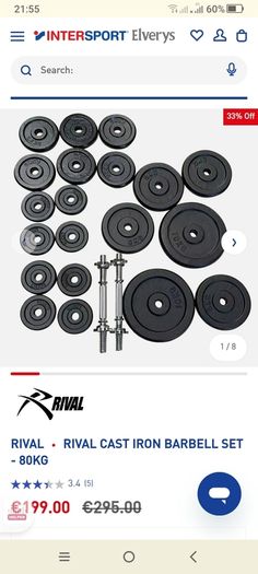 weights set 80 kg