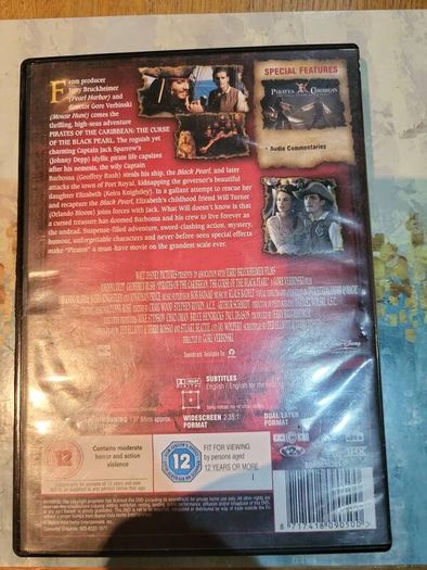 Pirates of the Caribbean The Curse of the Black Pearl DVD