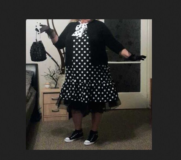 Beautiful Polka Dots Dress size 18 - ideal for summer