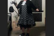 Fabulous Polka Dot Dress size 20 - ideal for weddings, parties, etc + matching accessories available