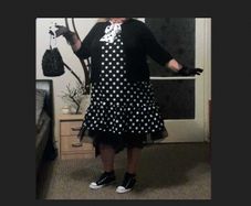 Fabulous Polka Dot Dress size 20 - ideal for weddings, parties, etc + matching accessories available