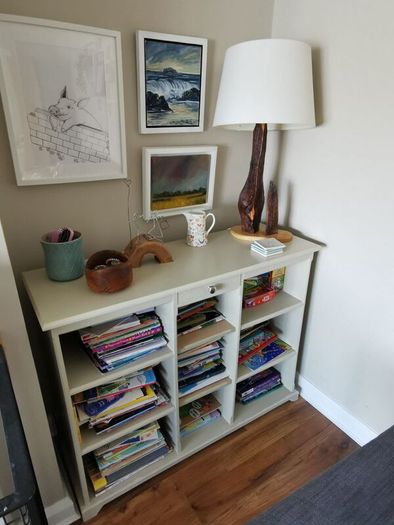 Living Room Shelving Unit with Drawer