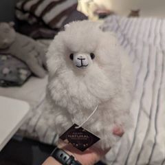 Naturals - Sahara - Alpaca Stuffed Animal - Mini White Original