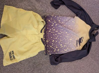 Boys rash guard and shorts 18-24 months
