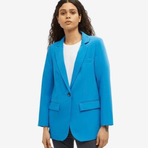 Object Swedish Blue Single Breasted Blazer