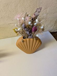Dried Flowers and Vase
