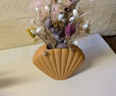 Dried Flowers and Vase