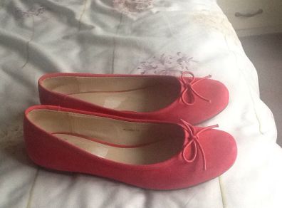 Pink suede effect shoes -Clarks