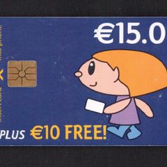 2002 Ireland EUR15 plus EUR10 free Simply Talk" Callcards were final definitive range (Gemplus) Call Card used. Telecom Eireann Card Number 1293