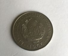 1966 Romania coin 3 Lei