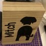 Personalised wooden dog lead holder Image 3