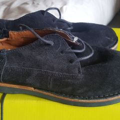 designer shabbies navy swede shoes