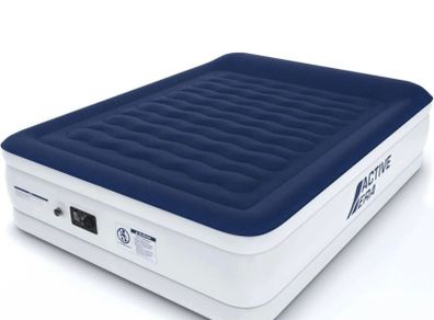 Luxury King Size Air Bed - Elevated Inflatable Air Mattress, Electric Built-in Pump, Raised Pillow & Structured I-Beam Technology, Height 56cm (FREE POSTAGE)