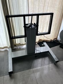 Electric Height adjust large tv/ monitor stand