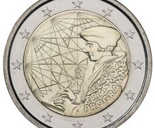 Italy 2 Euro Commemorative Coin 2022- Erasmus. Uncirculated.
