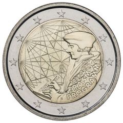 Italy 2 Euro Commemorative Coin 2022- Erasmus. Uncirculated.