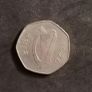 1970 Ireland 50P Piece, Eire, Bird Image 2