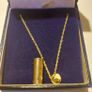 925 Gold "Footprints" Pendant Necklace Image 2