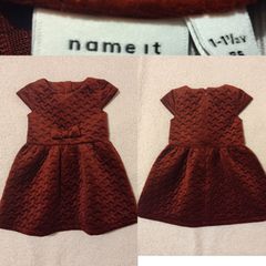 Beautiful Name It Red Velvet Occasion Dress,