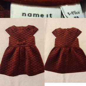 Beautiful Name It Red Velvet Occasion Dress,