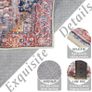 Rugs Living Room 160x230cm Non-Slip Washable Rug for Bedroom large Thin Low Profile Floor Carpet for Office Bathroom Dinning Room Playroom Image 4