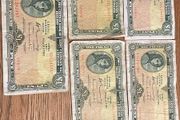 5 one pound lady lavery 1976 bank notes