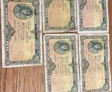5 one pound lady lavery 1976 bank notes
