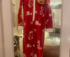 Leigh tucker Christmas nollaig Shona onesie all in one pyjamas