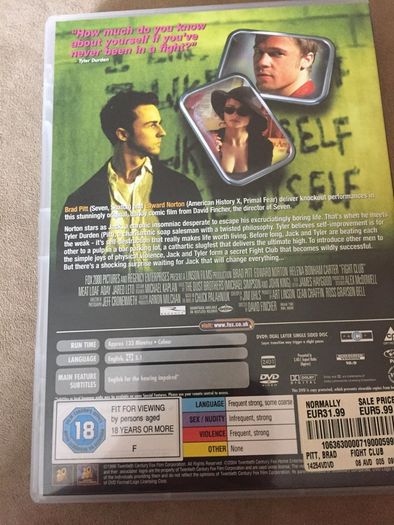 Fight club DVD