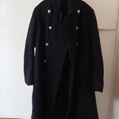 C3. 1960s  obsolete Garda Siochana Heavy Wool Overcoat . 100% Original Silver Crest Buttons