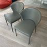 Calligaris all leather dining chairs (8) Image 5