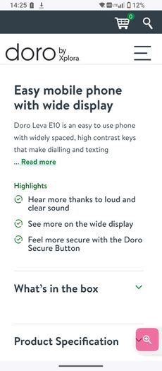 Easy mobile phone for seniors Doro hrand