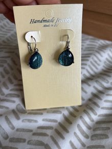 Deep blue earrings