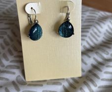Deep blue earrings
