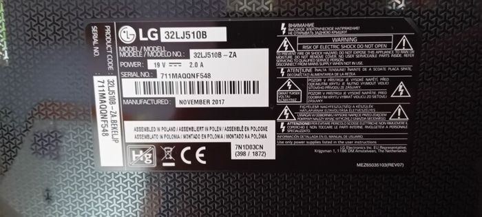 LG 32inch tv....not a Smart tv