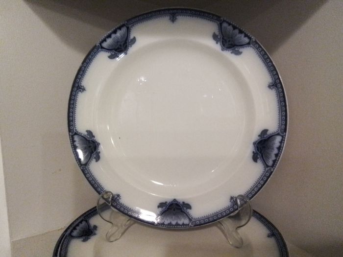 Three Antique Dinner Plates
