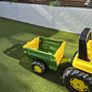 Rolly John Deere pedal tractor with loader and trailer Image 5