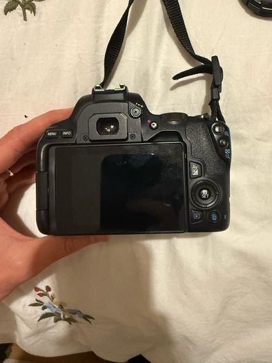 Canon EOS 250D DSLR Camera with + 50mm lens +18-135mm lens + and selfie tripod.