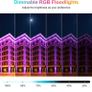 RGB Light Bar 42W Disco Lights Led Wall Washer Light 3350LM Bright Adjustable Remote Control RGB Lights for Bar Party Stage Garden BBQ Halloween Christmas Festival Decorative Lighting, 2 Pieces (FREE POSTAGE) Image 2