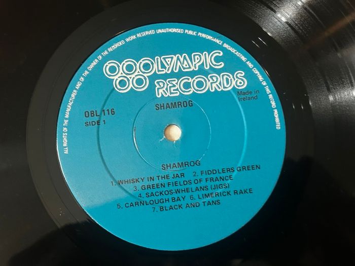 Shamrog Music and songs of Ireland signed vinyl
