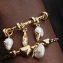 Pandora Wonders Collection Treated Freshwater Cultured Baroque Pearl Mouse Dangle Charm New Image 5
