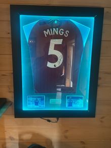 Aston Villa mings signed shirt
