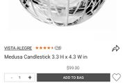 Vista Alegre Crystal Votive Tealight Holder