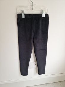 Girls 5yrs DUNNES black lined velvet cord leggings
