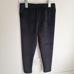 Girls 5yrs DUNNES black lined velvet cord leggings