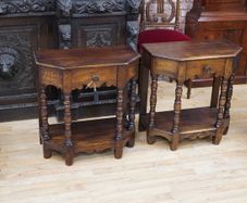 Pair of Arts & Crafts Oak Side Tables
