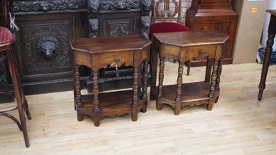 Pair of Arts & Crafts Oak Side Tables