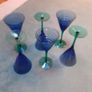 BLUE wine glasses Image 2